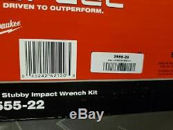 Milwaukee 2555-22 M12 Fuel Stubby Sans Fil 1/2 Gun Kit D'entraînement D'impact Clé