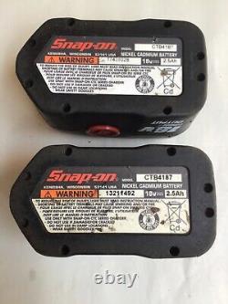 Outils Snap-on1/2drive 18v Green Gun D'impact Avec2 Piles/chargeur/casect6850ho