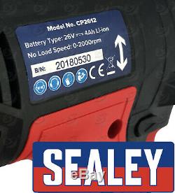 Sealey Li-ion Sans Fil Clé À Chocs 1/2 Gun 680 Nm Dr 4ah Batterie Au Lithium