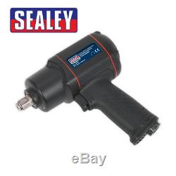Sealey Sa6007 1/2 Sq Dr Air Clé À Chocs / Socket Gun / Ratchet Drill (1789 Nm)
