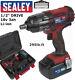 Sealey Tools 18v 3ah Li-ion 1/2 Drive Batterie Clé D'impact Kit, Cp400li