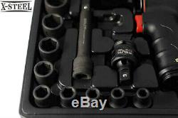 Selta Taiwan 1/2 Dr Air Impact Wrench 820 Ftlb Gun Marteau + Socket Et Accessoires