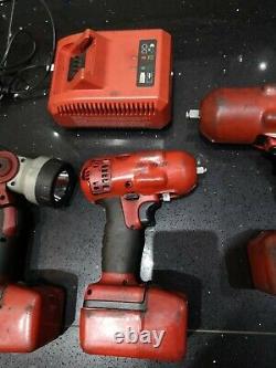 Snap On 18v 1/2 Pouce + 3/8 + Torch Monster Lithium Impact Gun Wrench Red Tools