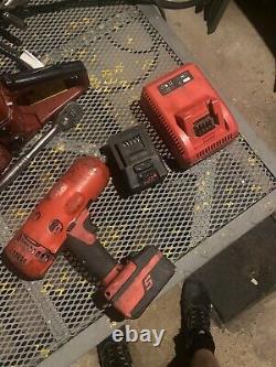 Snap On 1/2 18v Impact Wrench Gun Cteu8850 X2 Batterie, Chargeur