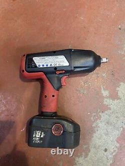 Snap On Tools 18v 1/2 Drive Impact Wrench Gun + 3 Batteries Récemment Refurb
