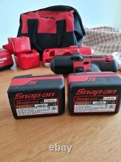 Snap Sur 1/2 Pistolet D’impact De La Batterie / Clé 18v Et 2 Batteries Ct8850